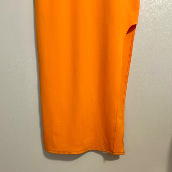 Derek Heart Orange Midi Dress - Picture 4 of 5